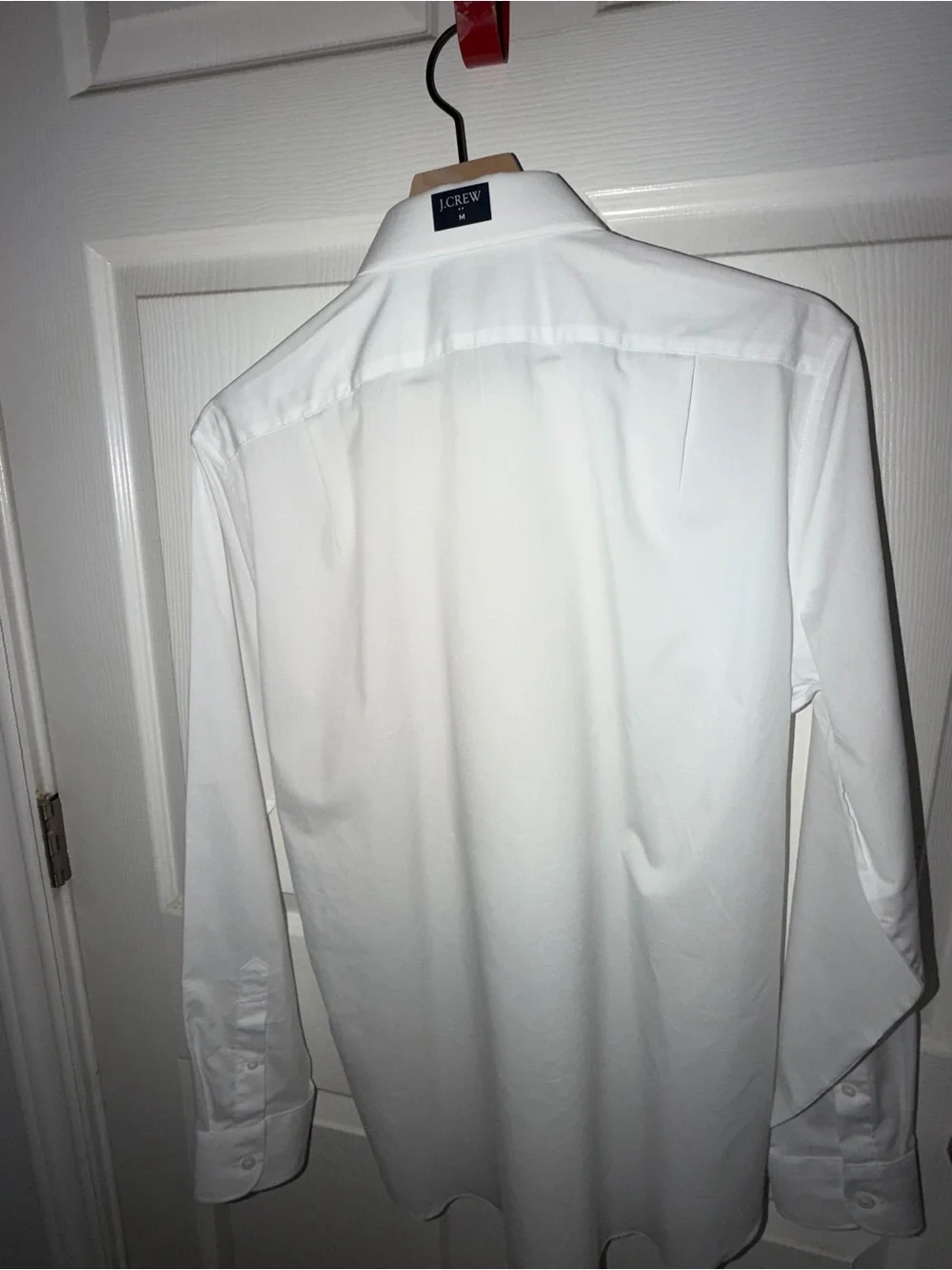 J. Crew Men's White Spread Collar Dress Shirt